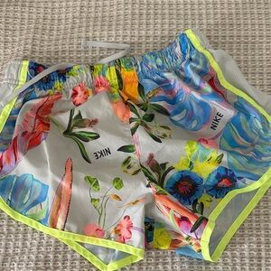 Nike Women's Tropical Floral Athletic Shorts - Multicolor